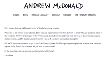 Tablet Screenshot of andrewmcdonald.net.au